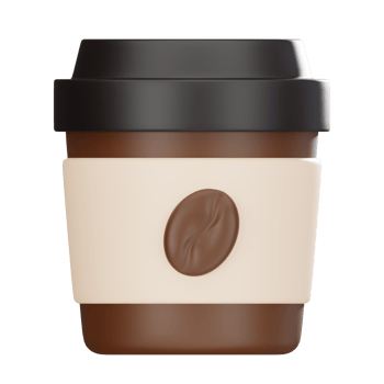 Coffee Cup 3D Icon png