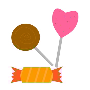 candy illustration on a white background vector