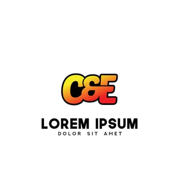 CE Initial Logo Design Vector