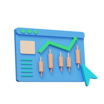 business statistics 3d illustration png