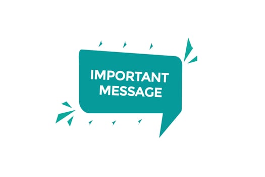 new important message modern, website, click button, level, sign, speech, bubble  banner, vector