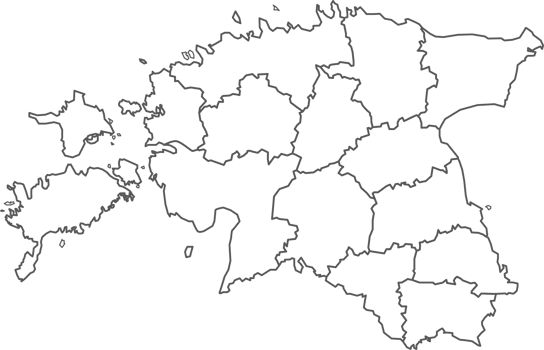 Map of Estonia with detailed country map, line map. png