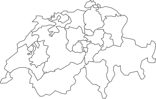 Map of Switzerland with detailed country map, line map. png