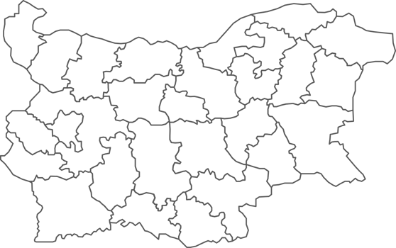 Map of Bulgaria with detailed country map, line map. png