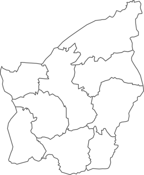 Map of San Marino with detailed country map, line map. png