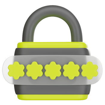 Password Code 3D Illustration png