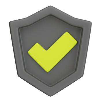 Protection Shield 3D Illustration png