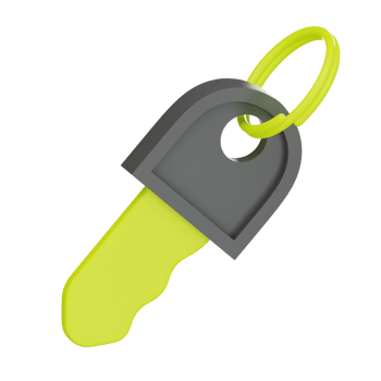 Access Key 3D Illustration png