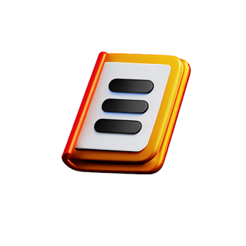 diary 3d rendering icon illustration png