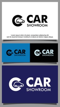 Car business place logo template vector
