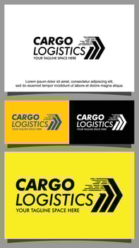 Fast delivery package logo template vector