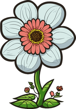 Cartoon cute flower bouquets ,Clipart , cartoon Clipart , Ai-generated png
