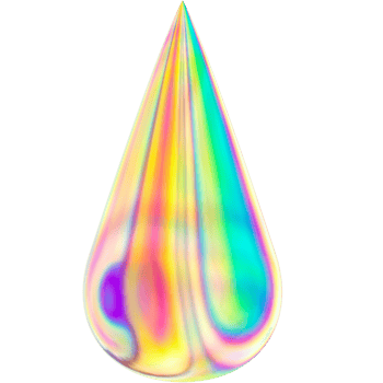 Abstract Geometric Holographic 3D Shape png