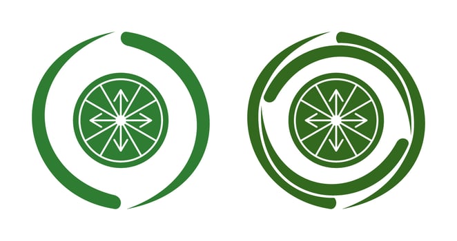 Roulette with Arrow Vector Icon
