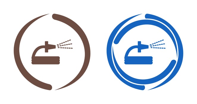 Unique Spraying Water Vector Icon