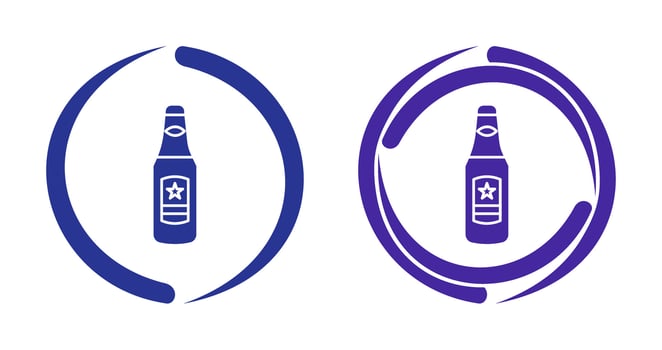 Beer Bottle Vector Icon
