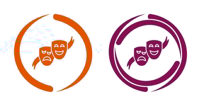 Theater Masks Vector Icon