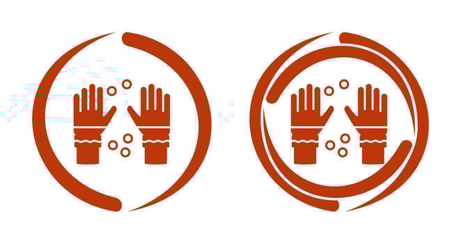 Winter Gloves Vector Icon
