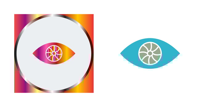 Unique Eye Vector Icon