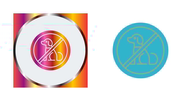 No Pets Vector Icon