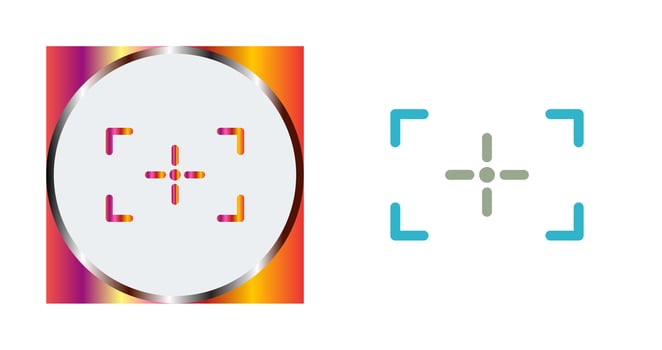 Unique Focus Vector Icon
