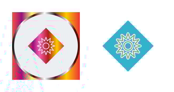 Optical Radiation Vector Icon