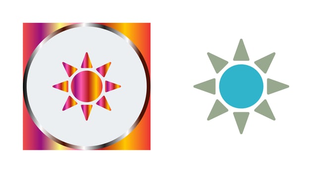 UV Radiation Vector Icon