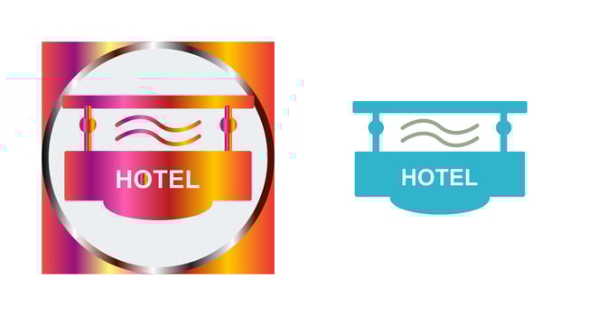 Hotel Sign Vector Icon