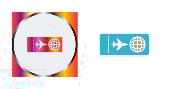 Plane Tickets Vector Icon