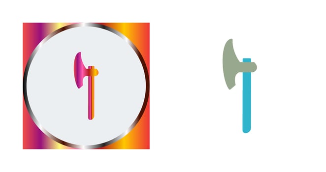 Unique Axe Vector Icon