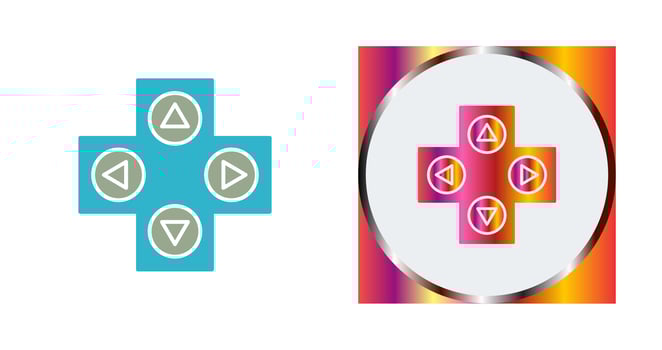 Unique Gaming Control Vector Icon