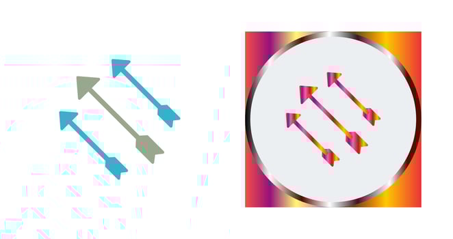Unique Arrows Vector Icon