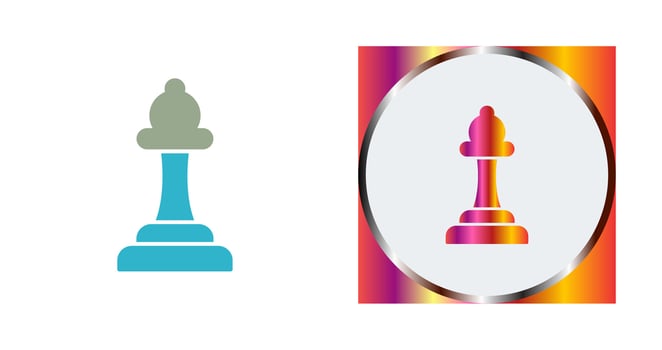 Unique Bishop Vector Icon