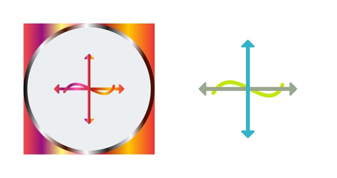 Unique Graph Vector Icon