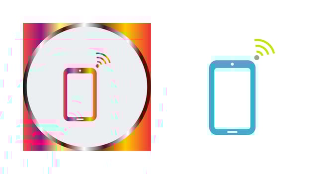 Unique Connected Device Vector Icon