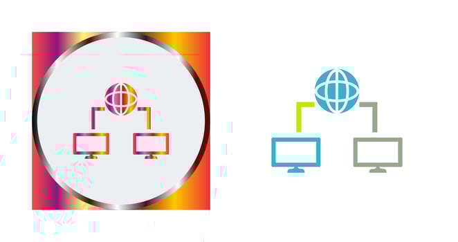 Unique Internet Connectivity Vector Icon