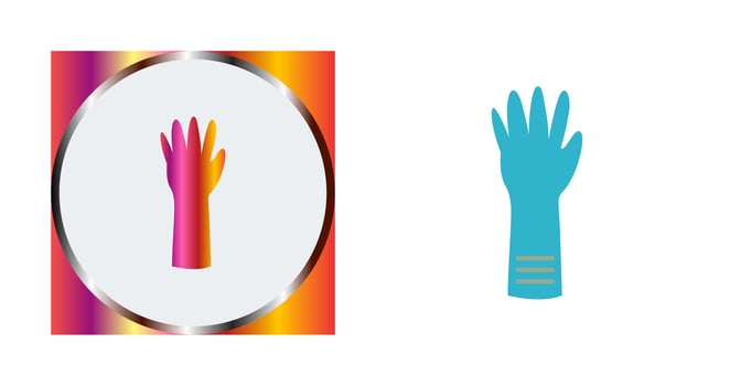 Unique Gloves Vector Icon
