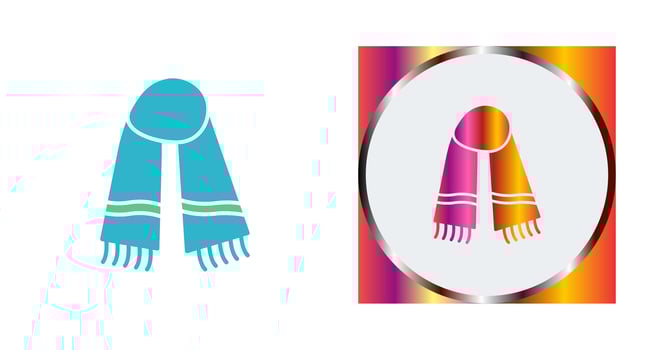 Warm Scarf Vector Icon