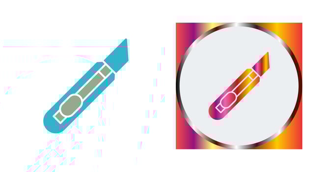 Stationery Knife Vector Icon