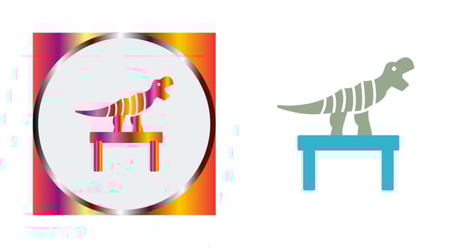 Bones Exhibit Vector Icon