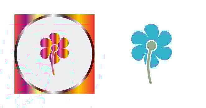 Small flowers Vector Icon