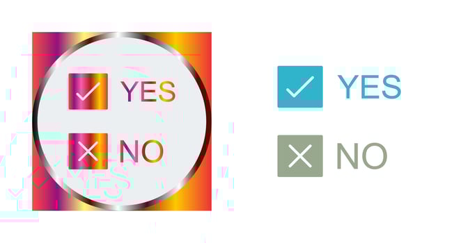 Yes No Option Vector Icon