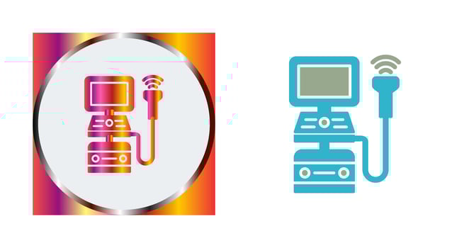 Ultrasound Machine Vector Icon