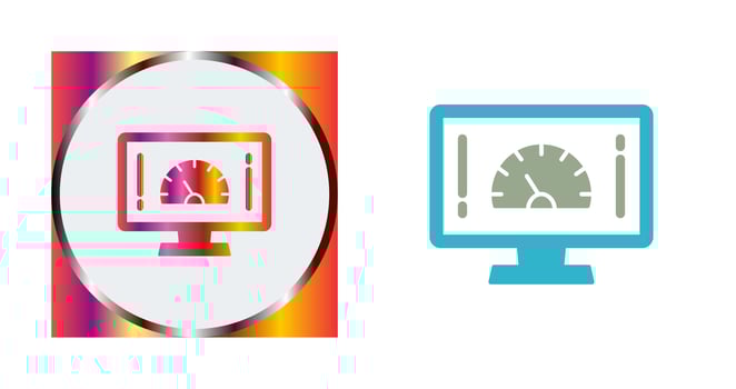 Speed Test Vector Icon