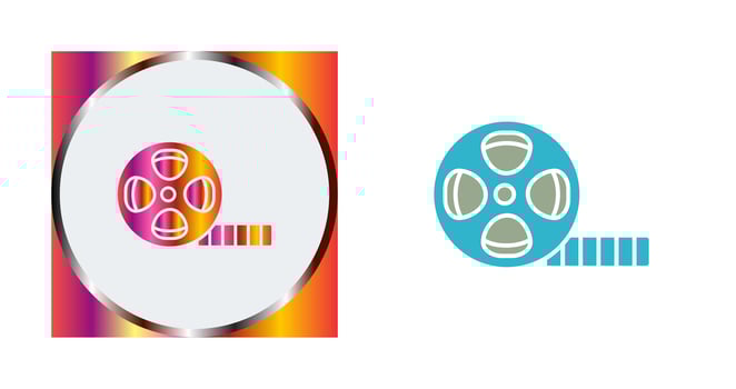 Film Reel Vector Icon