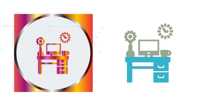 Work Table Vector Icon