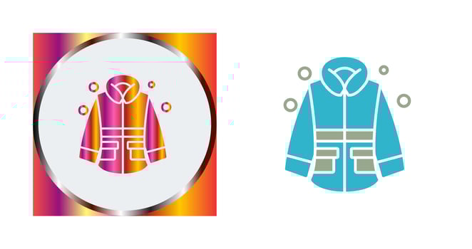 Winter Jacket Vector Icon