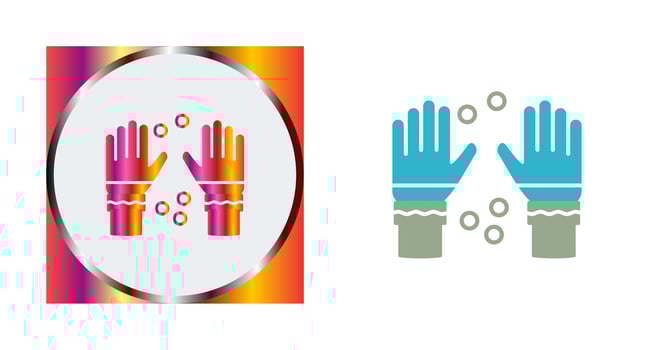 Winter Gloves Vector Icon