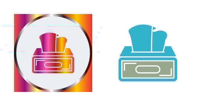 Tissue Box Vector Icon