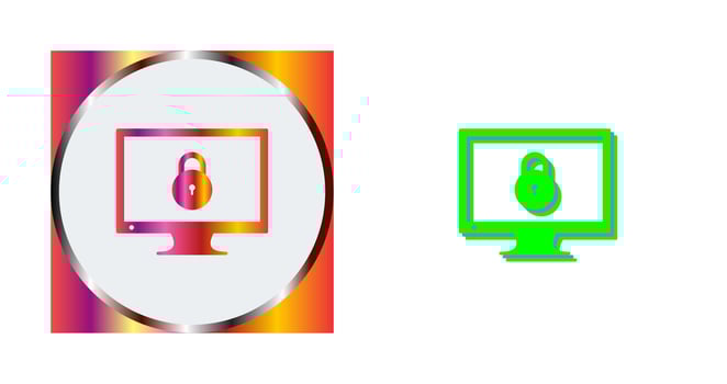 Unique Closed Access Vector Icon